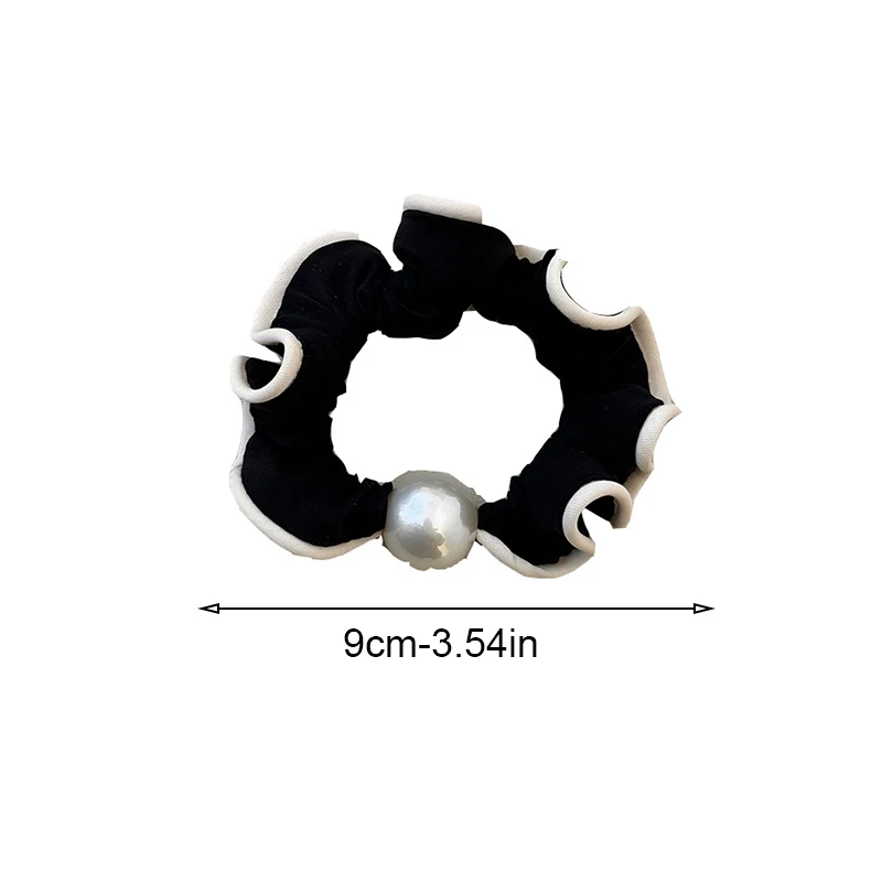 1 قطعة الفرنسية شيك اللؤلؤ الأبيض حافة القوس الدائري الشعر التعادل أنيقة تنوعا كعكة مرونة عالية الشعر الدائري خوذة الوصول إلى الشعر