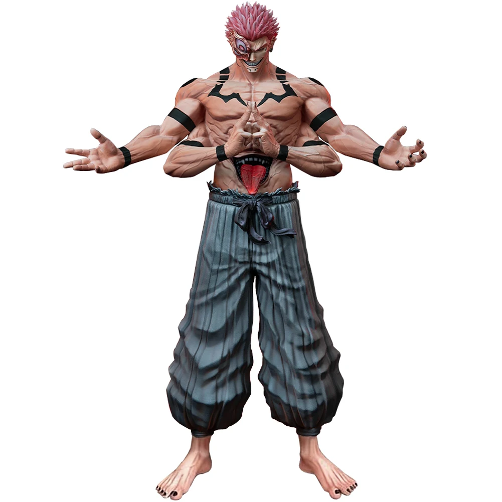 

Anime JJK Figure Ryomen Sukuna Statue Model Standing Pose PVC Collectible Toy Desktop Ornament Fan Birthday Gift 30cm