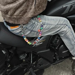 Original DIY Dice Pants Chain Punk Hip Hop Men And Women One's Waist Pendant 24 Colors Locomotive Chain Luxury Y2K Accessories
