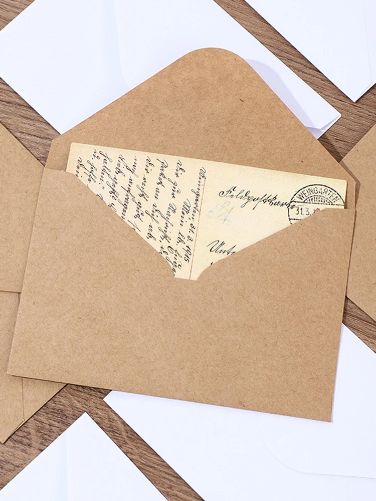 50 szt. kopert 19x14 cm na ślub, samoprzylepne, papier kraft 120g, zaproszenia, artykuły papiernicze dla małych firm, torba do przechowywania — zdjęcie produktu 7