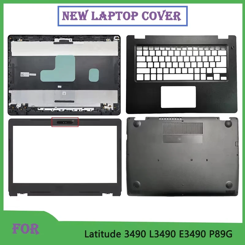 New Case For Latitude 3490 L3490 E3490 P89G Laptop Shell LCD Top Case/Back Cover/Front Bezel/Hinges/Bottom Case