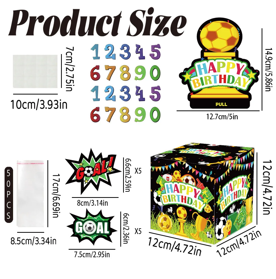 Football Themed Party Decor Surprise Gift Money Pull Box for Gathering