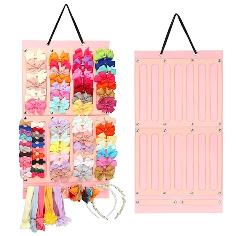 Hair Bows Organizer Wall Hanging Large Capacity Headband Holder Hair Clip Storage Hanger Space Saving Accessory For Girl Room