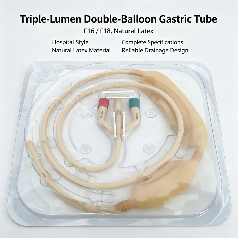 Triple Lumen Dual Balloon Latex Tube Two Bladder Sealing Hose for Lab Pressure Demo Model Plumbing Trainer Non Medical Use