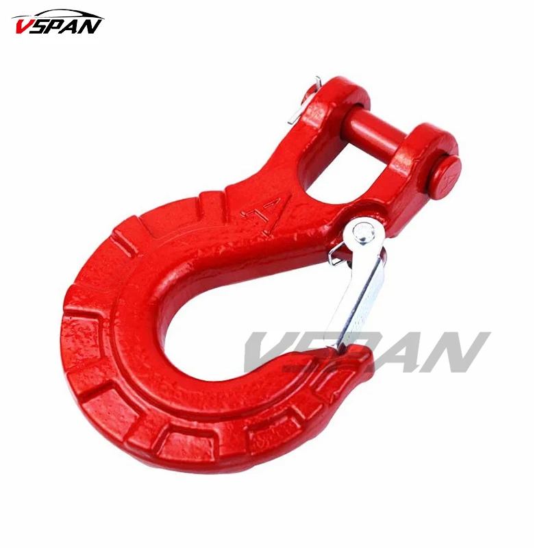 

2022 New Half-Linked Winch Hook Tow Crane Lift Clevis Safety Latch for Jeep Offroad ATV RV UTV 4x4 Recovery Kits Car Accessories