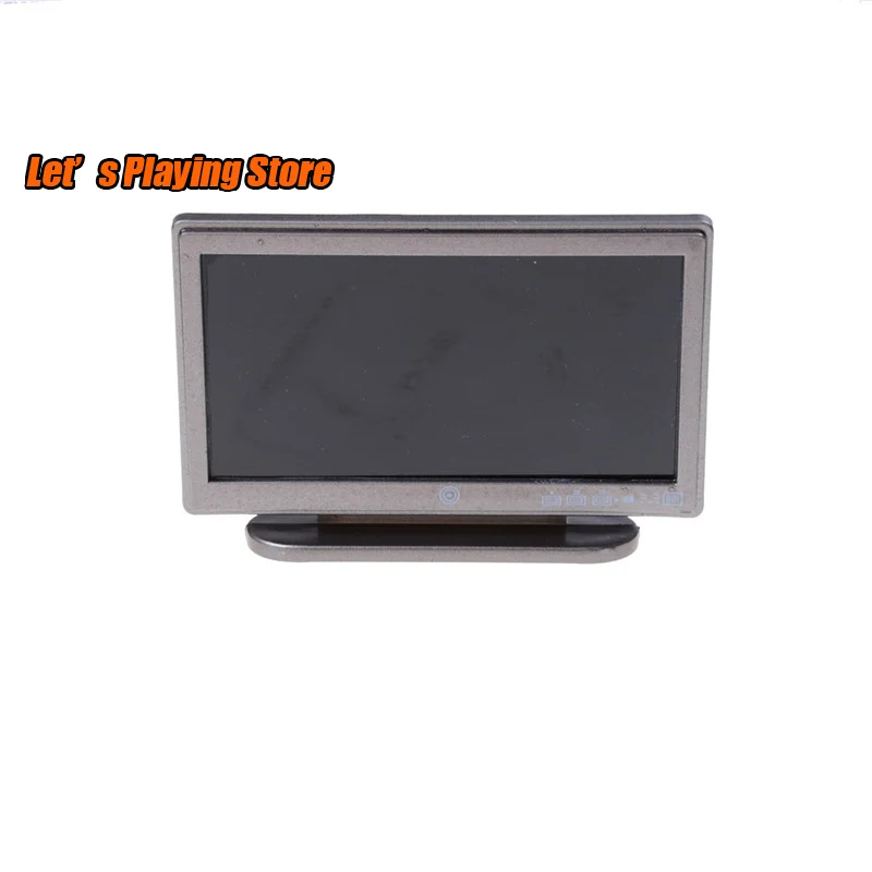 

Miniature Widescreen Flat Panel LCD TV Remote Gray Home Decoration 1:12 Dollhouse