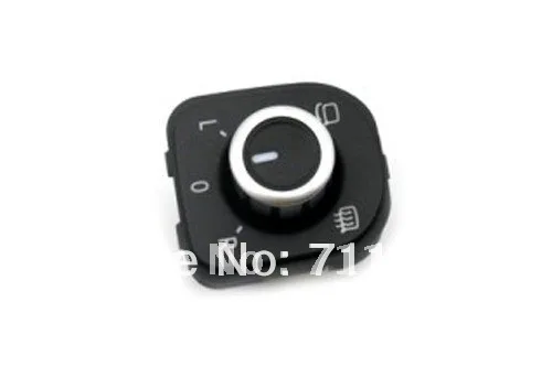 One Piece - Chrome Tip Power Side Mirror Switch Knob For Volkswagen For VW Golf Jetta MK5 and MK6