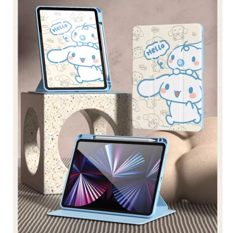 Cinnamoroll pour étui iPad ipad 8/9/10 10,2 pouces A16 11 pouces housse de tablette Air 3 4 5 10,9 pouces M2 M3 Pro 3 4 5 6 12,9 pouces M4 étui de protection