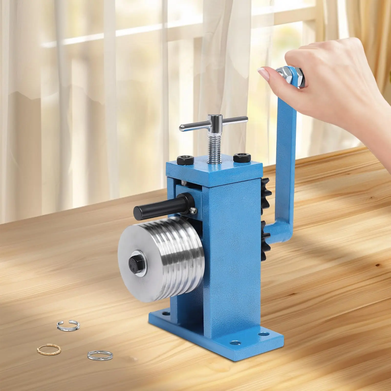 Гибочная машина для колец и сережек Happcucoe, 6 разных размеров с круглыми слотами, Ручная гибочная машина, Инструмент для изготовления ювелирных изделий, Бюстгальтер