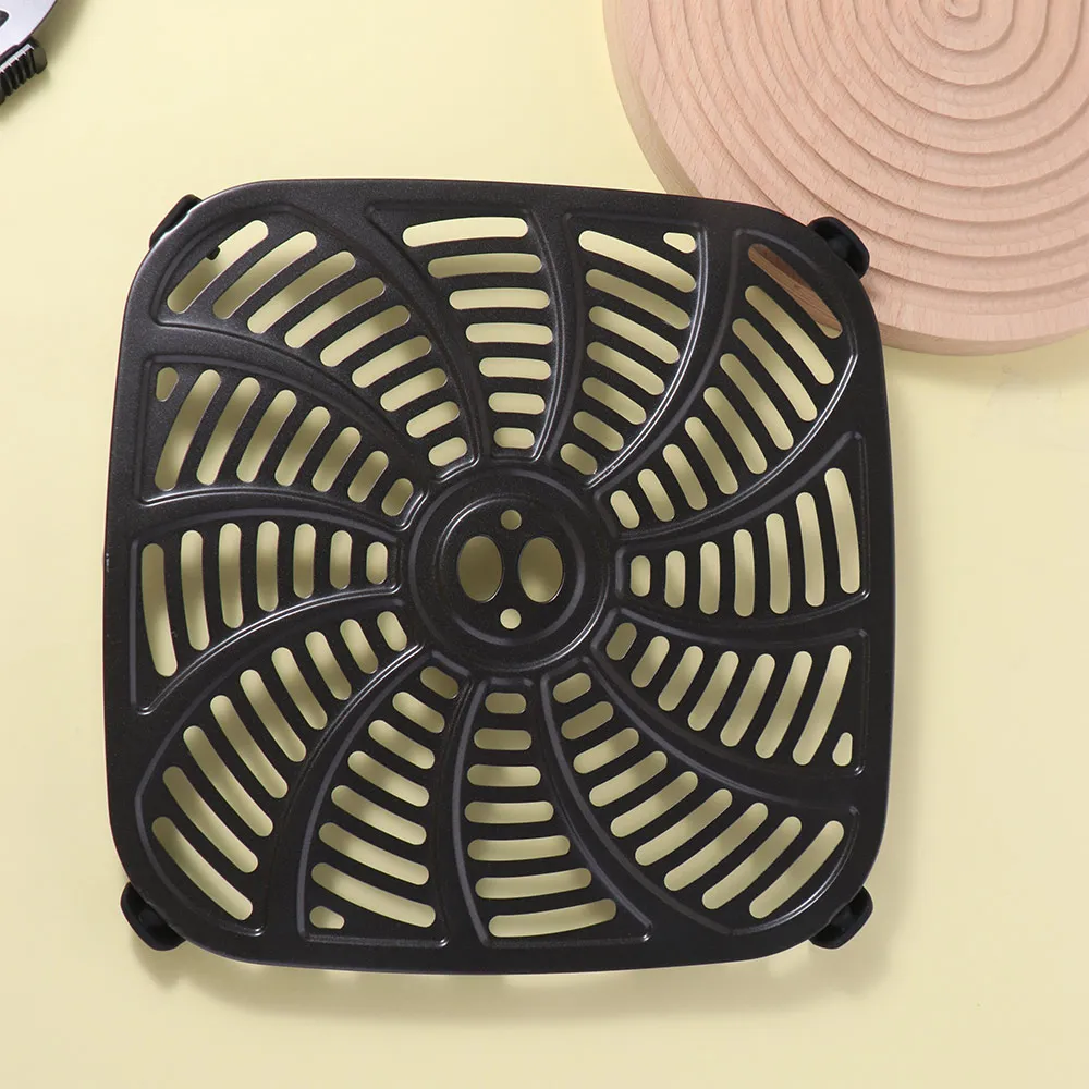 Square Air Fryer Grill Pan Round Non-Stick Crisper Basket Coating No BPA Air Fryer Grill Plates Kitchen