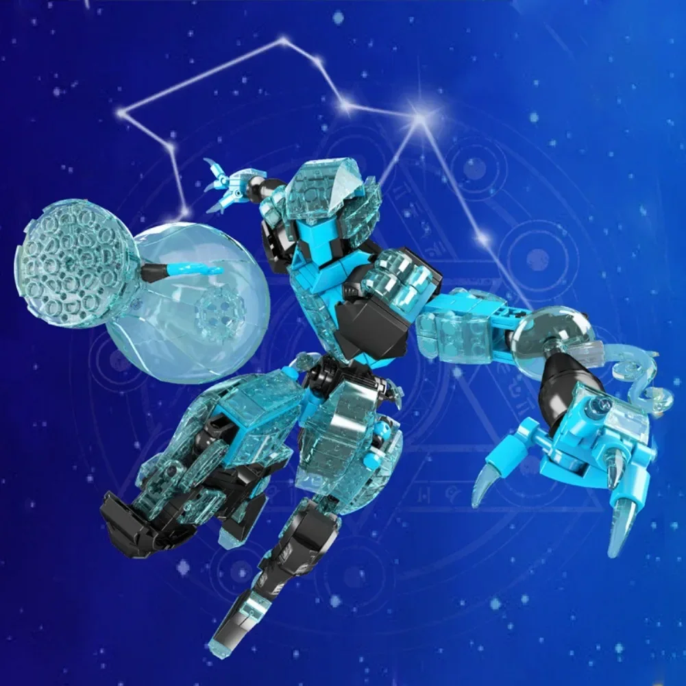 548 Stück Mould King 10077 The Zodiac Series Wassermann Bausteine Ziegel Transmutable Modell Geschenk für Kinder Kompatibel mit Legoed