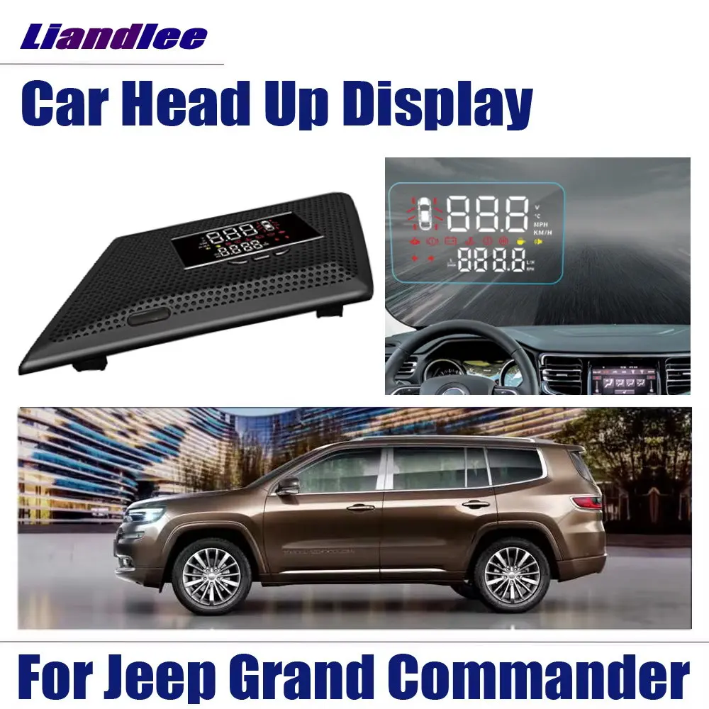 

For Jeep Grand Commander 2018-2024 Auto Head Up Display HUD Car Electronic Accessories Windshield Projector Alarm System