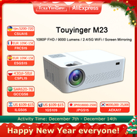 TouYinger M23 Projector Full HD Home Theater Cinema 9000 Lumens LED Beamer 4K Projectors Support Bluetooth