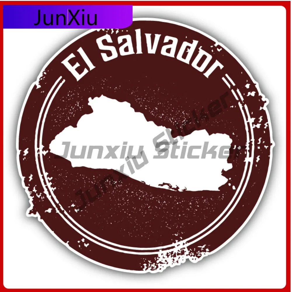

El Salvador Map Creative Sticker Stamp Car Decal Bumper Stickers Funny Style Wall Use For Laptop Surfa Automotive Decor Scrat