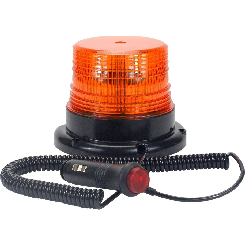 Highlight ceiling flash lamp strong magnetic yellow engineering vehicle school bus warning light LED flash 12V24V strongpoint.