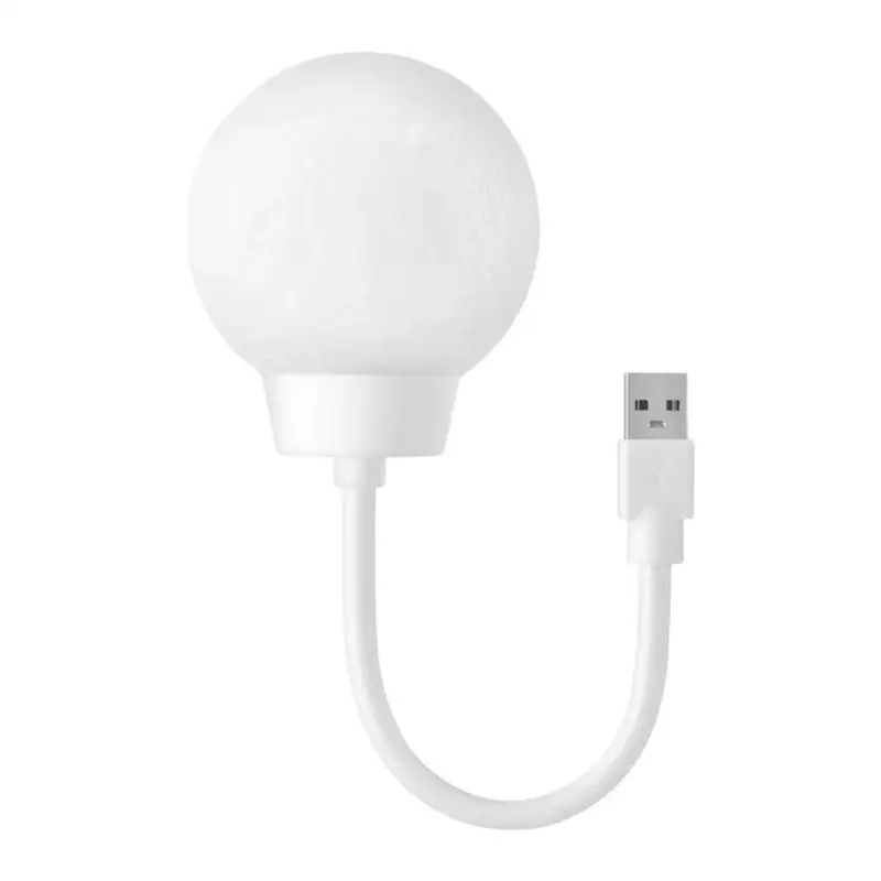 Bedside Lamps Moon Desk Night Light Portable Plug In Night Light With Timer 3 Lighting Adjustable USB-Powered Lamp For Bathroom