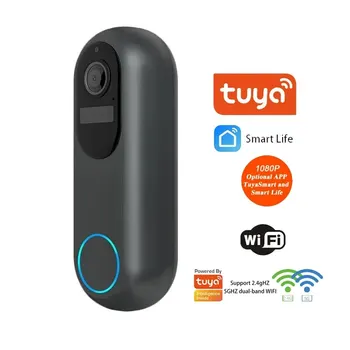 1080P Tuya Smart Video Doorbell WIFI Wireless Doorbell Waterproof Night Vision Smart Home Video Intercom Camera 2.4GHz 5GHz