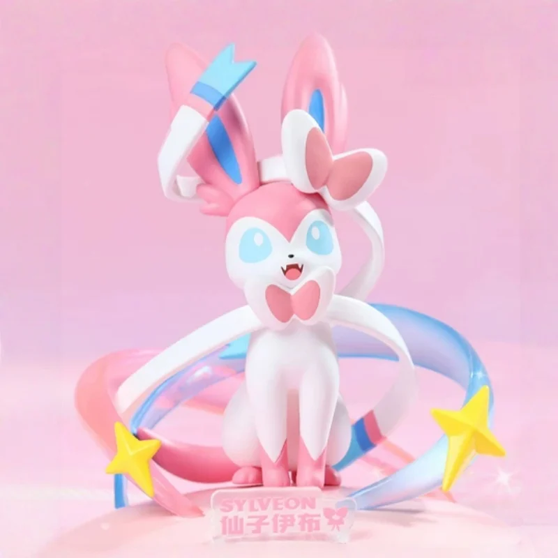 Funism Sylveon Family Twink Mont Series Blind Box Official Eevee Espeon Unbreon Glaceon Leafeon Anime Collectible Mystery Toy