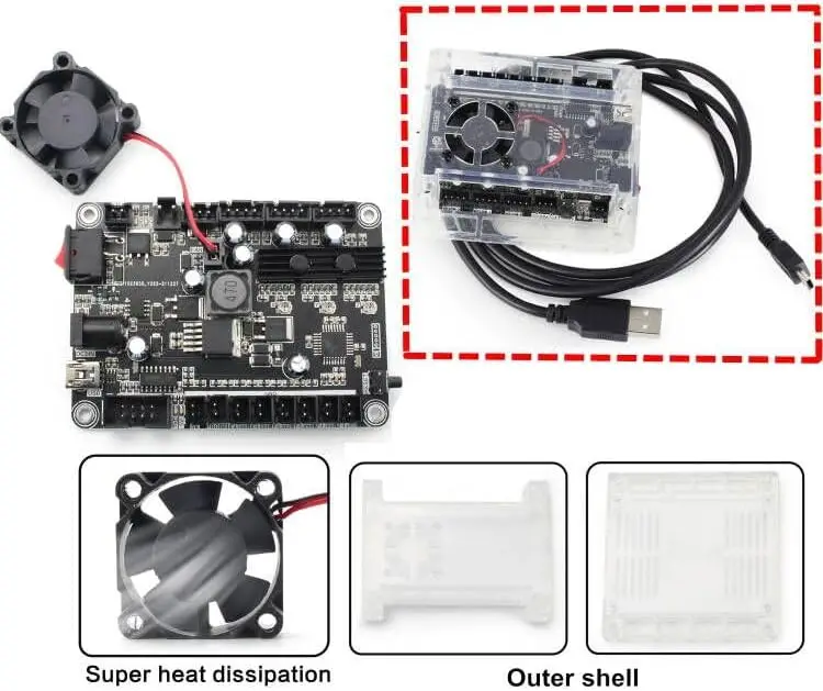 CNC 3018 Pro Max 3 Axis Desktop DIY Mini Wood Router Kit Engraver Woodworking PCB PVC Milling Engraving Carving Machine