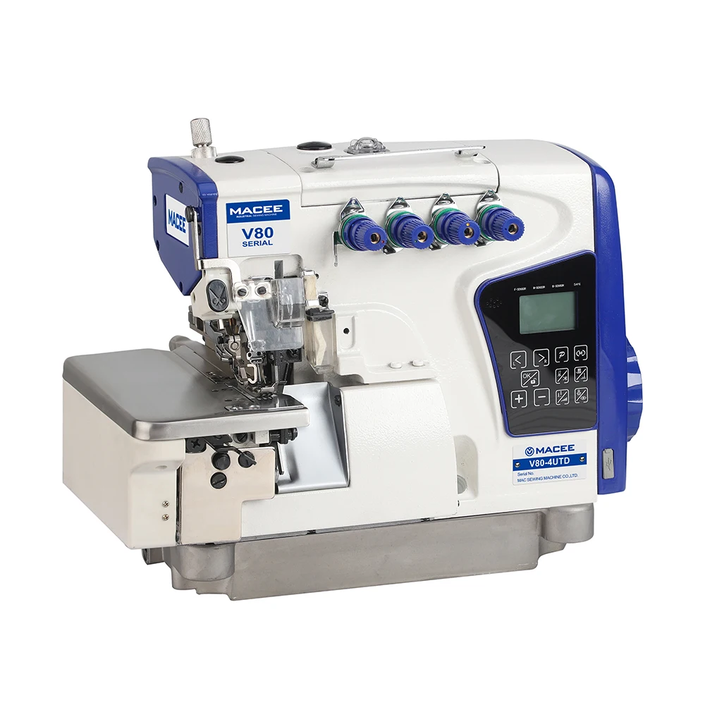 MC V80-4UTD Industrial Computerized Direct Drive Servo Motor 4 Thread Full Automatic Sewing with Touch Screen