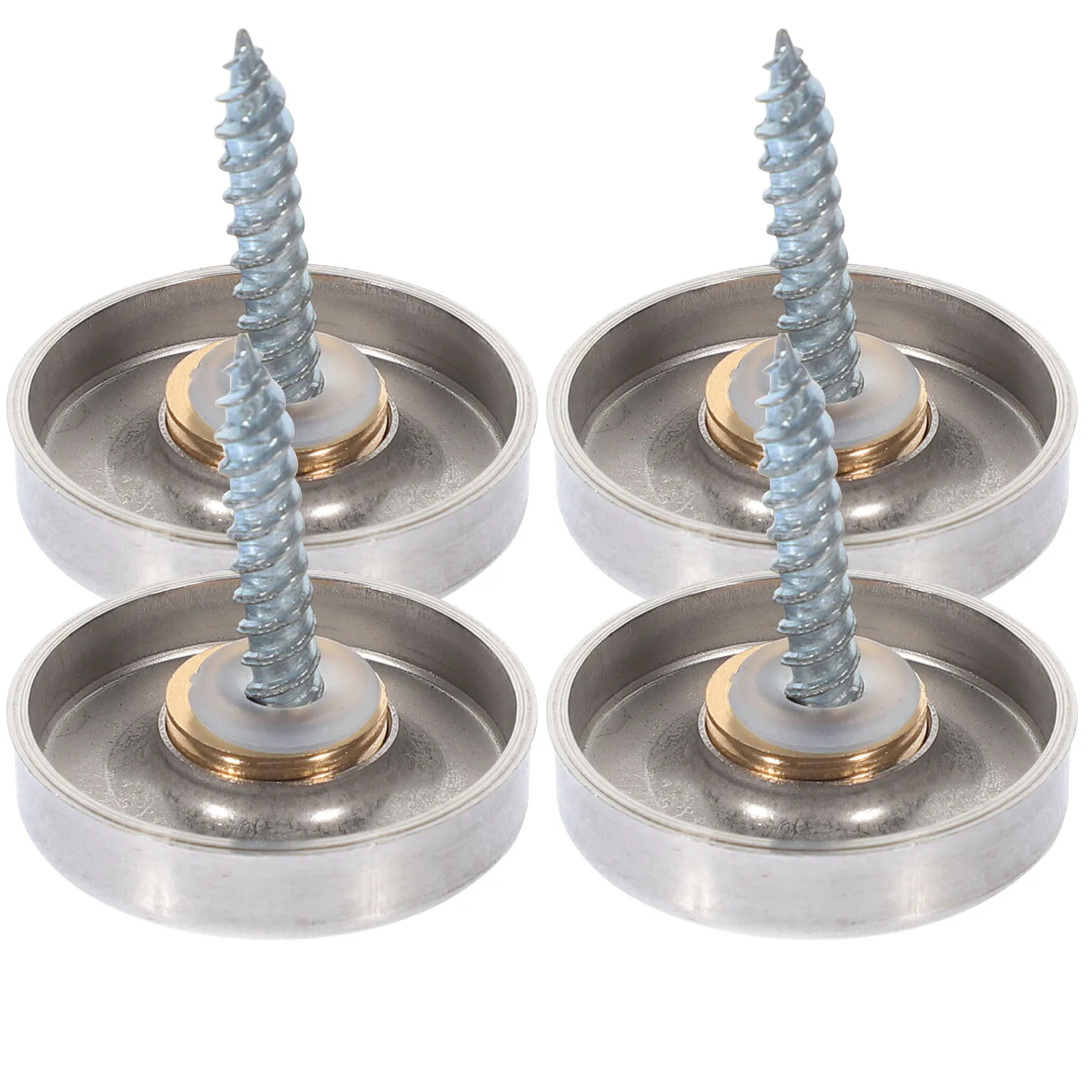 

20 Pcs Stainless Steel Ugly Cap Frameless Mirror Mounting Hardware Bolt Advertising Display Nails Glass Board Fixing Spacers