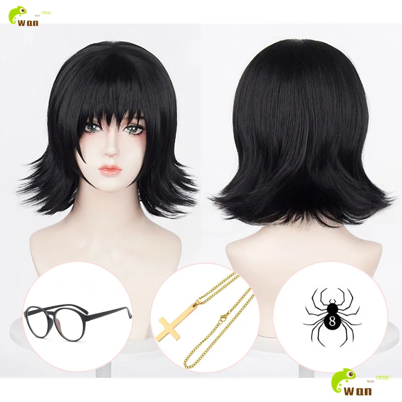 

Парик Shizuku Murasaki 30 см, короткие черные парики Shizuku, косплей, аниме, парик для косплея, термостойкие синтетические волосы, Хэллоуин + шапочка для парика