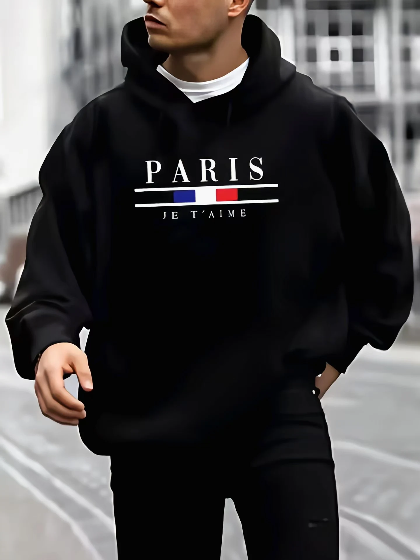 Men's hoodie casual personalized printed hoodie sports fitness fashion sweatshirt casual pullover street style S-3XL 1000+