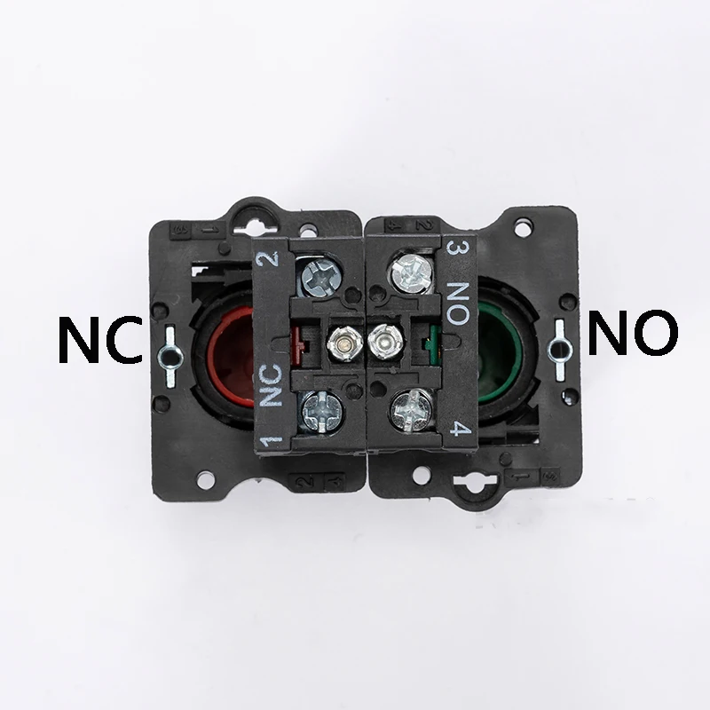 22mm XB2-EA Plastic Push Button Switch Start / Stop Black / White Arrow 10A/415V Self-reset/Momentary Symbol Button Switch