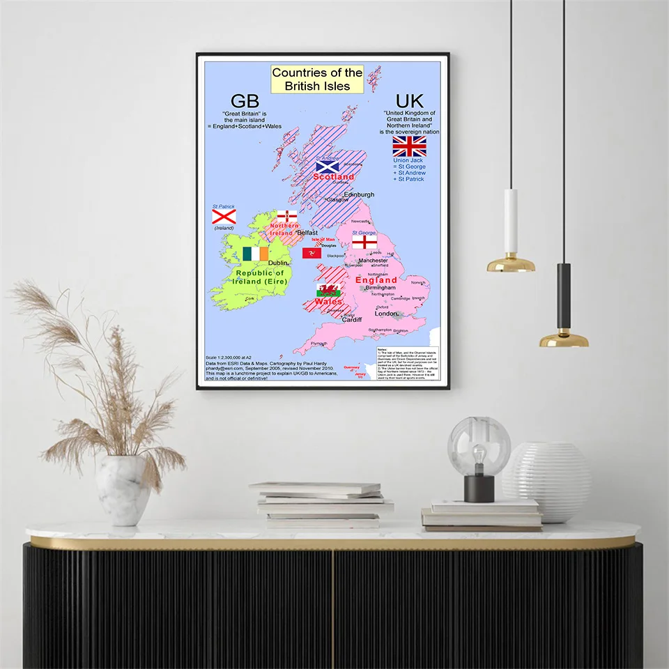 Năm 2010 Vương Quốc Bản Đồ 59*84 Cm Trang Treo Tường Vải Bố Tranh Phòng Khách Nhà Trang Trí Du Lịch, Có nguồn Cung Cấp
