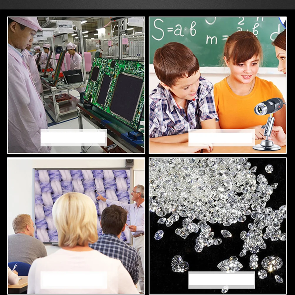 

Portable 1600X USB Microscope with 8 Adjustable LED Lights High Sensor Clear Image for Precision Inspection Works on Win Xp