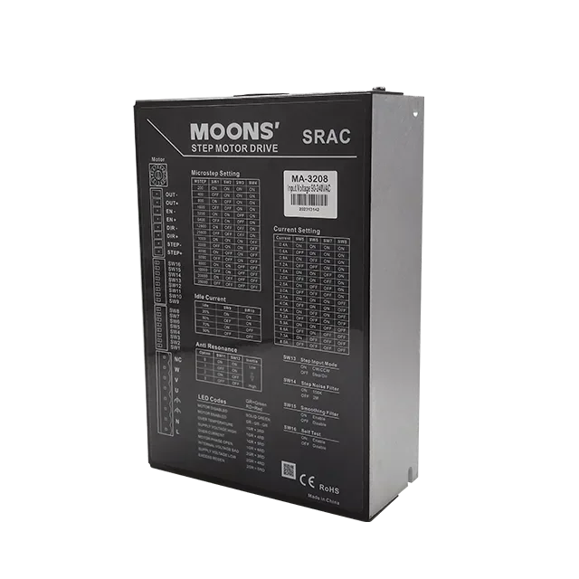 MOONS 3-phase ac drive 90-240VAC 3-phase nema 34 42 stepper motor drive with fan 3SRAC2/3SRAC8