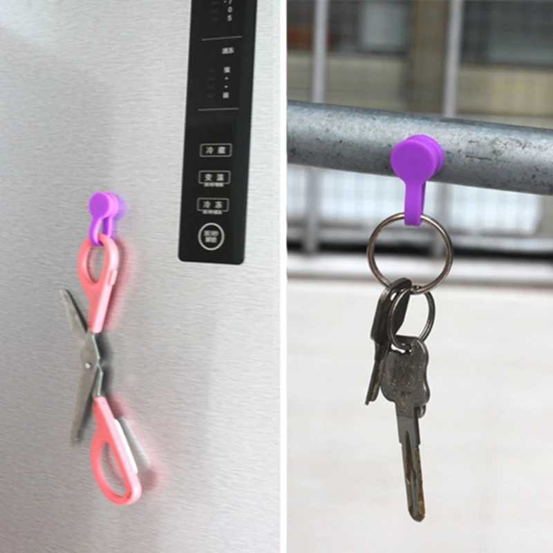 1/5Pcs Magnetic Data Clips Organizer Soft Silicone Storage Clips Earphone Wire Ties Cable Wraps Manage for Home Office School