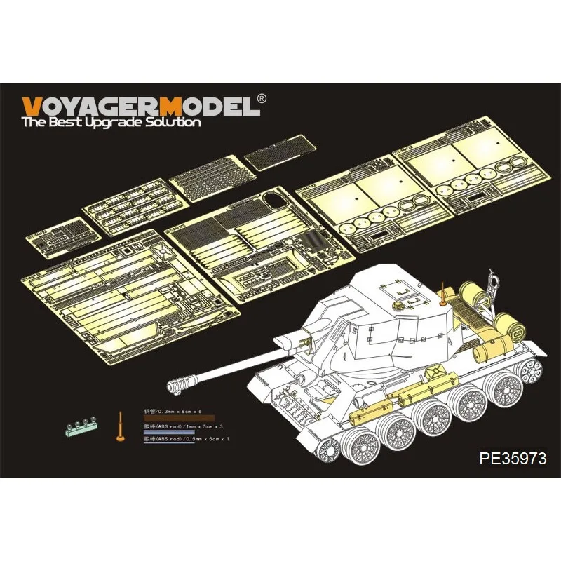 

Voyager Model PE35973 1/35 Egyptain T-34/122 S.P.G Basic (For RFM 5013)