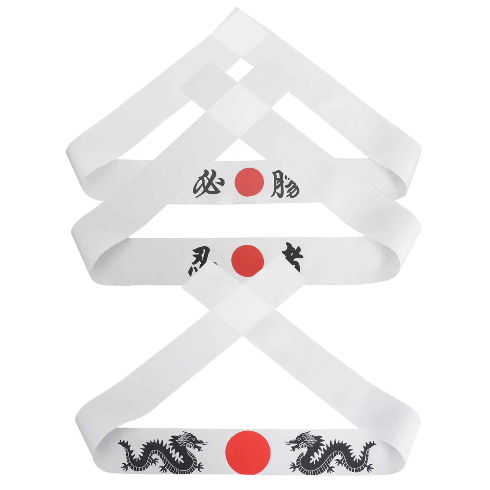 

3Pcs Decorative Samurai Headband Japanese Style Cooking Sports Fitness Headwear Lightweight Practical Gift