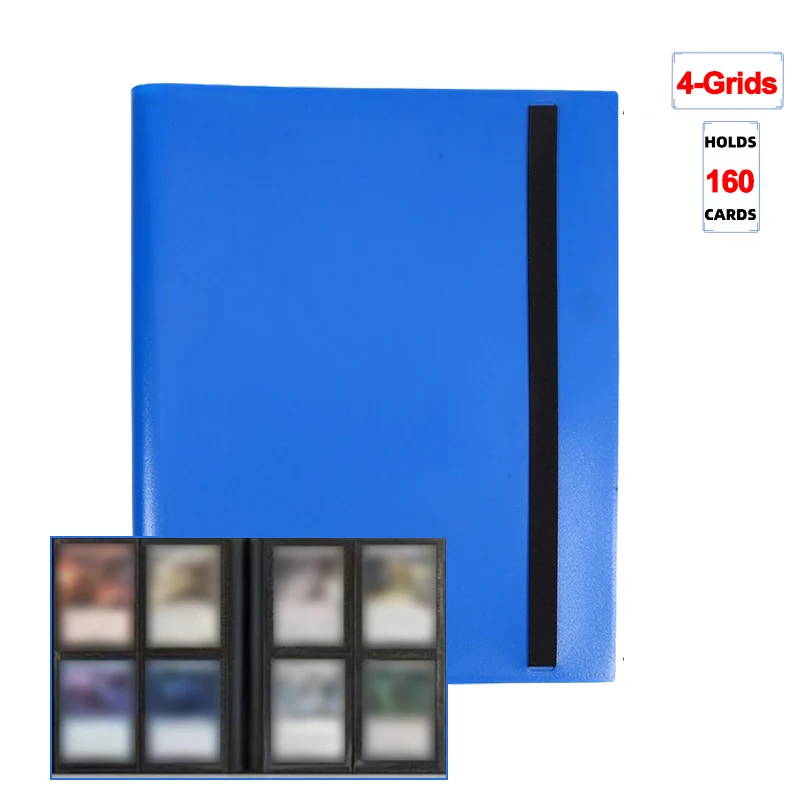 1Pc Karte Binder 160/360/480 Trading Karte Halter Buch PP Abdeckung Binder Für Karten Langlebig Seite Laden karte Buch Mit Gaming Karten