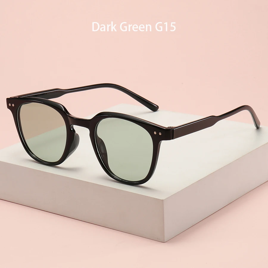 Modische Kleine Runde Unisex Damen Puder-Rouge Farbverlauf Rosa Gläser Klassische Metall-Dekoration Outdoor-Brille für Frauen und Männer – Detail 8