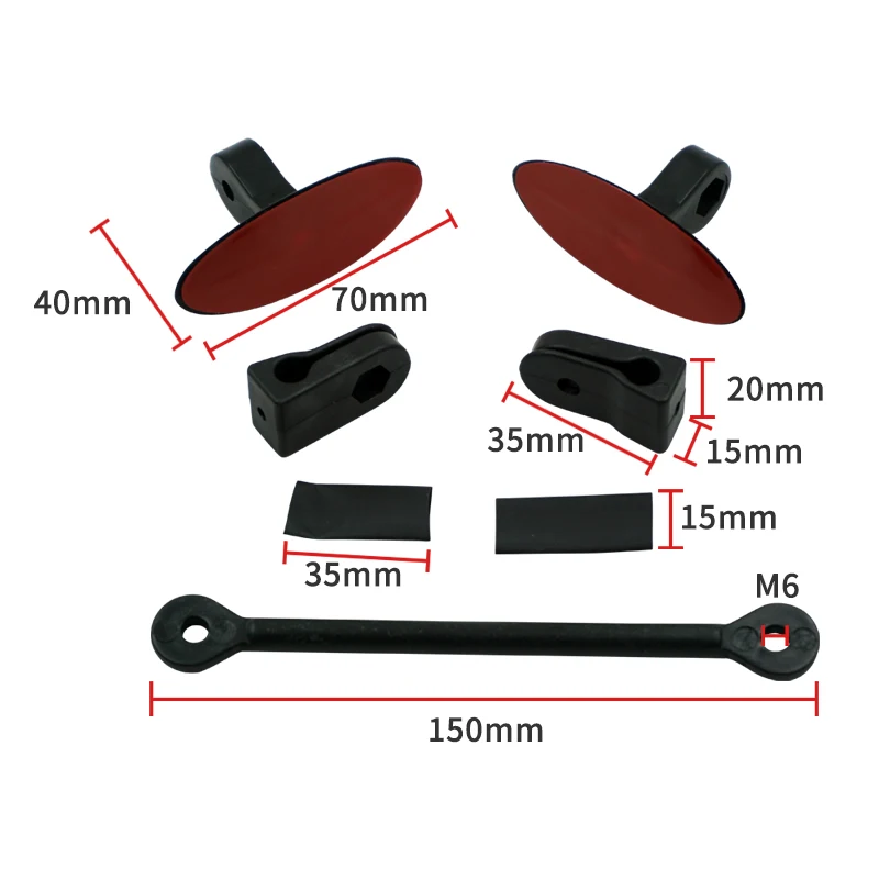 Motorcycle 180 Degree Safety Rearview Mirror Give Full Rear View mirror Universal For BMW  R1200GS LC R1250GS F900R F850GS F800G
