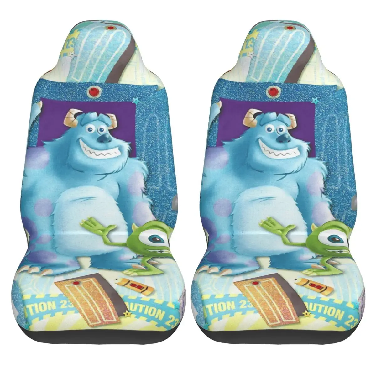 

Monsters University Car Seat Covers Auto Polyester Auto Seat Covers Protective Two Pieces Cheap Cover