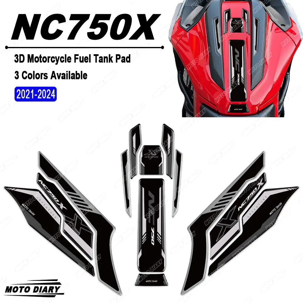 

Motorcycle Fuel Tank Pad Stickers 3D Tank Protection Decals Waterproof For NC750X NC 750 X NC 750X 2021 2022 2023 2024