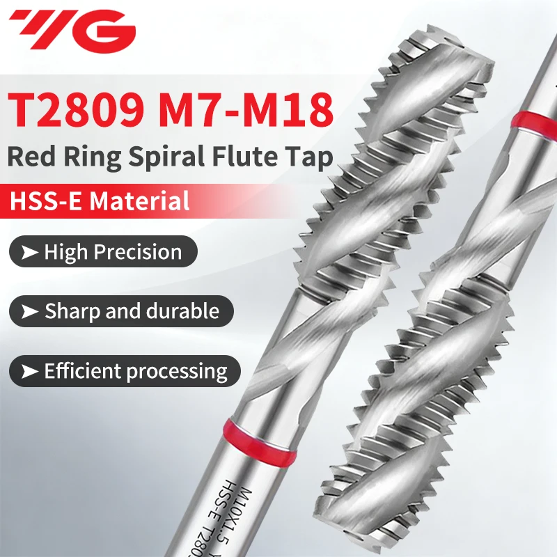 

Спиральные метчики EIMOGE Korea YG-1 HSS-EX T2809 M7M8M9M10-M18 для обработки нержавеющей стали, универсальные, 1 шт.