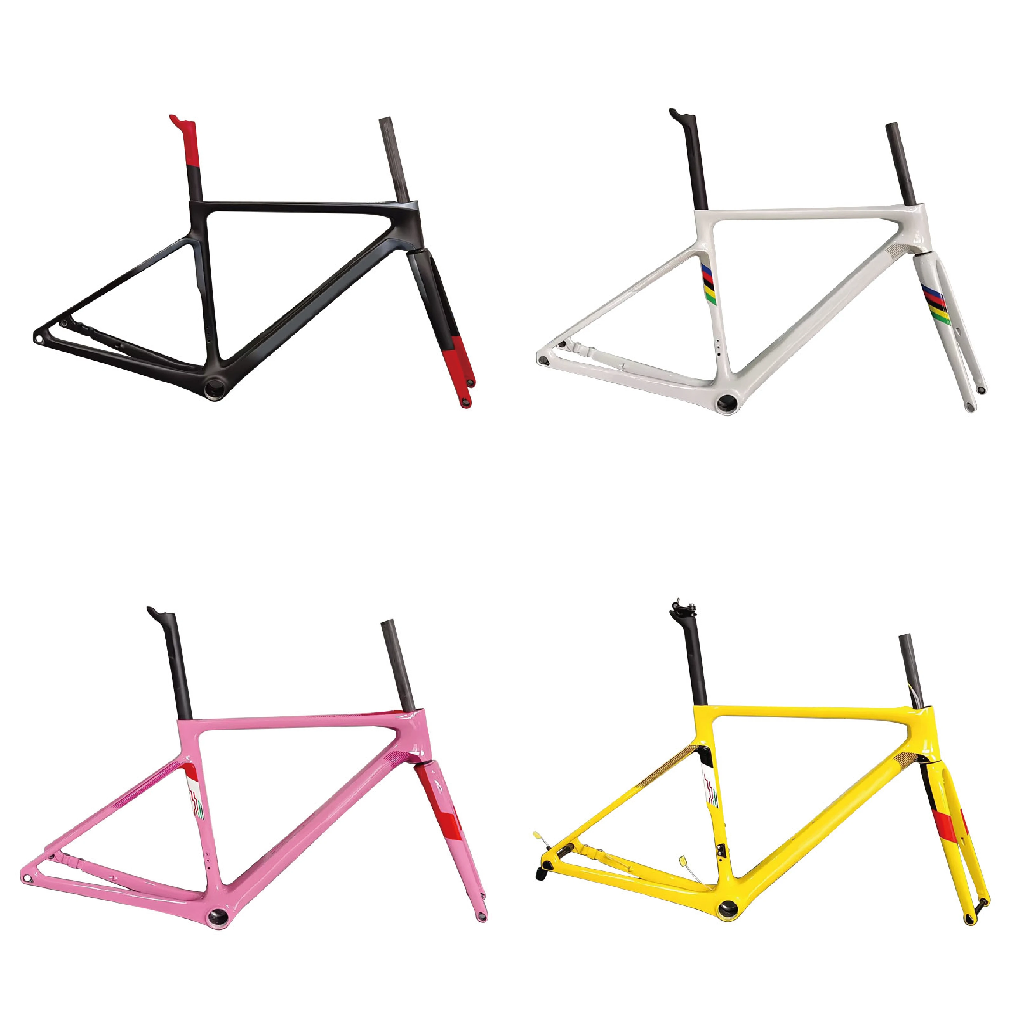 NEW Painting V4RS T1100 Black Gray Red Carbon Road Bicycle Frame:Frameset+Fork+Seat Post+Headset+Clamp Various Colors Available