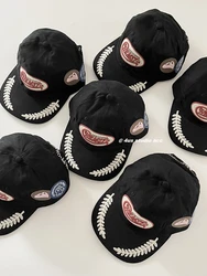 Nuovo cappello da camionista ricamato retrò berretto con visiera a tesa piatta per donna cappello da Baseball di marca Street Tide per uomo