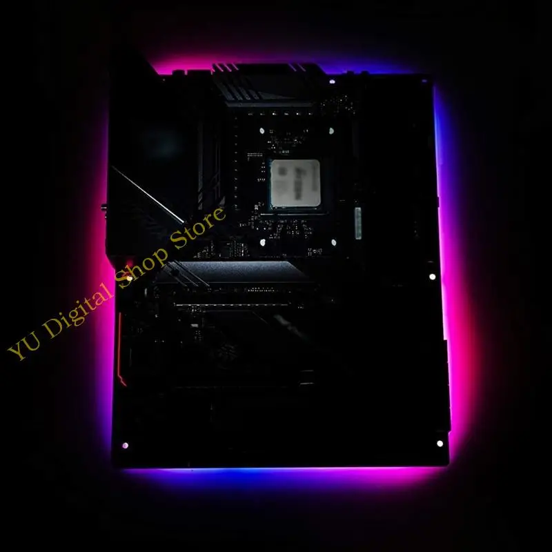 

96BA Материнская плата RGB задняя пластина излучающую пластинку 5 В 3-вагольный декор Argb Desktop Decor