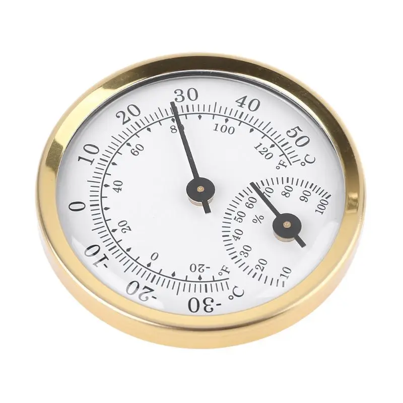 2 in 1 Thermometer Hygrometer Wall Mounted Mechanical Analog Temperature Gauge Humidity Meter