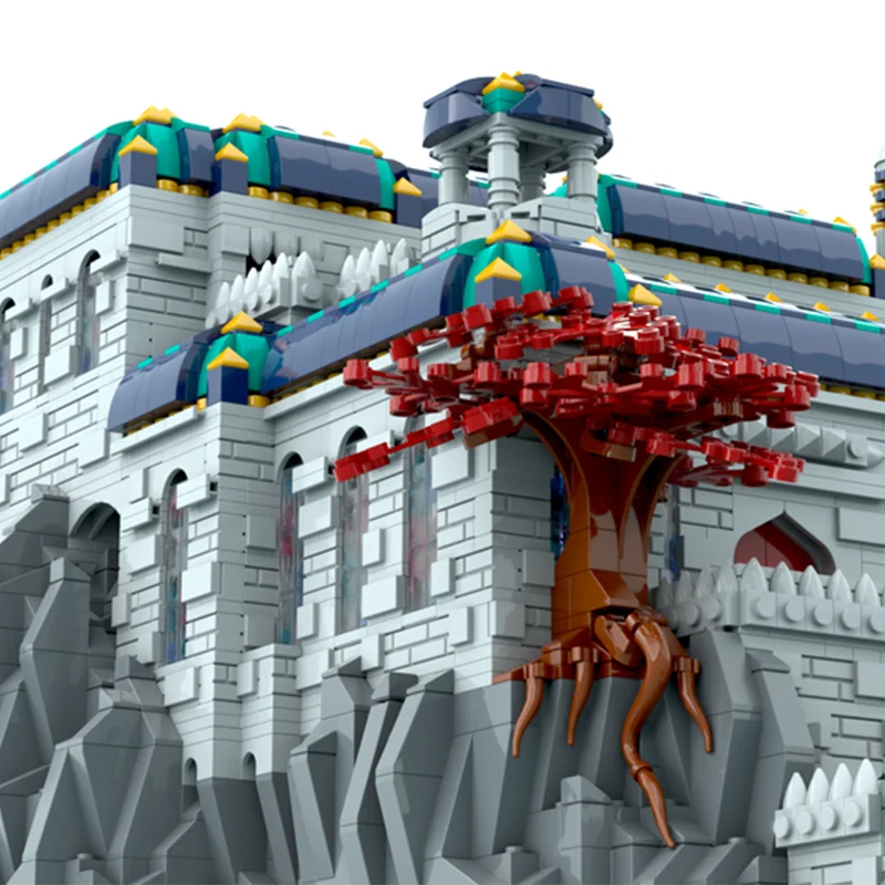 6945 stücke MOC Oriental Architektur Serie Orientalischen Palast Traditionellen Stil DIY Modell Bausteine Geburtstag Spielzeug Geschenk