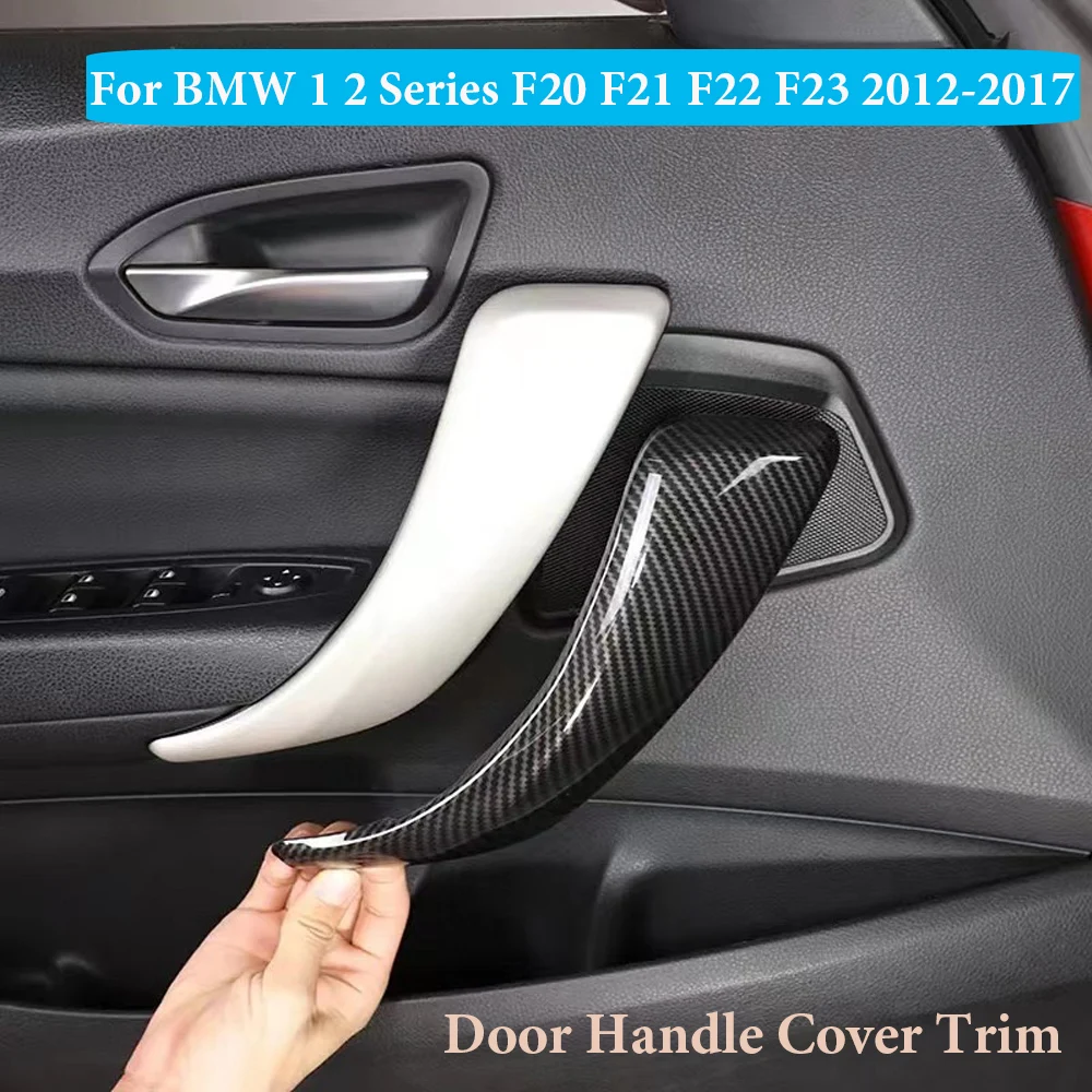 

2PCS ABS Carbon Fiber Door Handle Decoration Cover Trim For BMW 2 Door F20 F21 F22 F23 2012-2018 Car Styling Interior