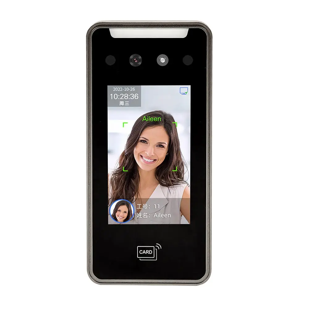 Wall Mounted Wiegand 26&34 Eco Facial Recognition Cloud Based Rfid Biometric Door Access Control