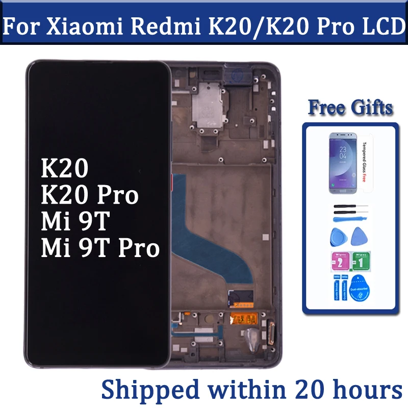 LCD Display For Xiaomi Redmi K20 K20 Pro LCD Touch Screen Digitizer Panel Assembly For Xiaomi Mi 9T Mi 9T Pro Lcd Replacement