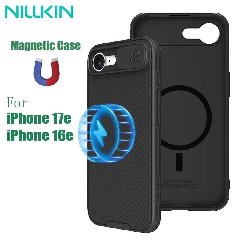 

NILLKIN For iPhone 17e / 16e MagSafe Case CamShield Pro Shockproof Magnetic Charging Slide Camera Cover For iPhone17e