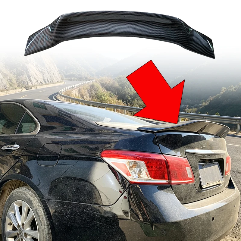 06‑12 Rear Trunk Spoiler Wing For Lexus ES 2006‑2012 Car Exterior Body Kit Accessories Auto Modification Decorative Lip
